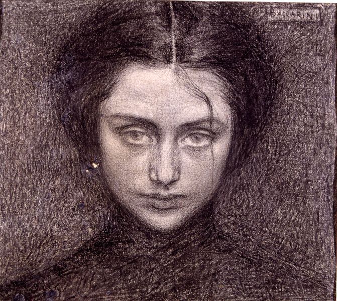 Domenico Baccarini, Testa di donna, 1903